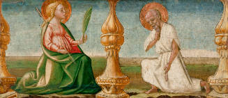 One of Three Predella Panels: Saint Ursula and Saint Jerome