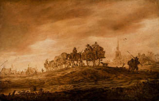 Landscape with Two Horsecarts