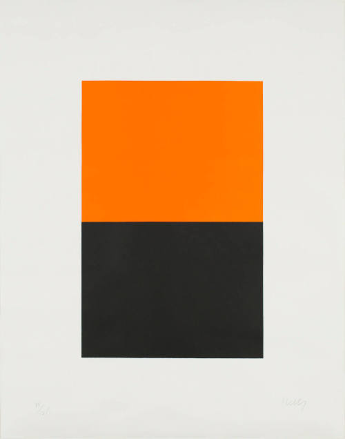 Untitled (Orange Over Black)