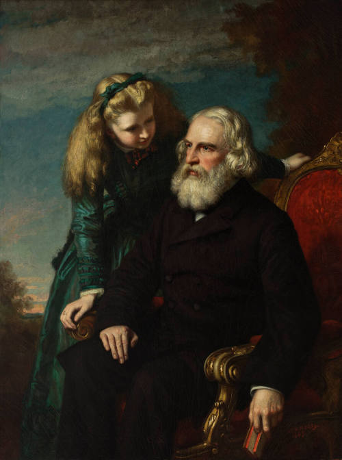 Henry Wadsworth Longfellow and his Daughter, Edith