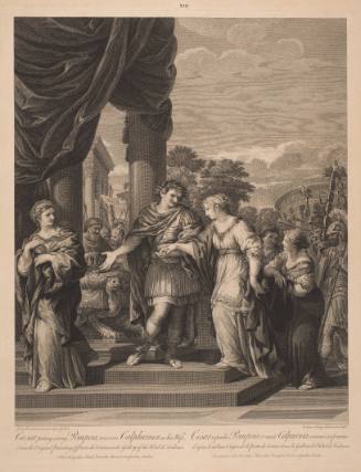 Caesar putting away Pompeia, receives Calphurnia as his Wife