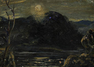 Moonlight Landscape with Figure
