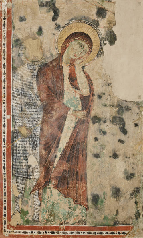 The Mourning Virgin and Longinus (?) (fragments from Christ crucified)