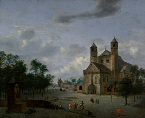 View of St. Pantaleon in Cologne