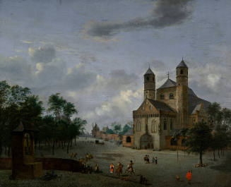 View of St. Pantaleon in Cologne