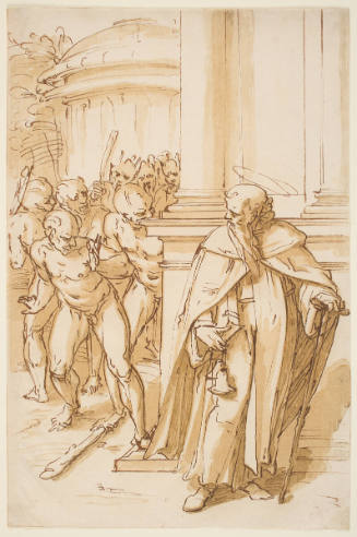 The Demons Bringing Hermogenes, Bound, To St. James (The Great)
