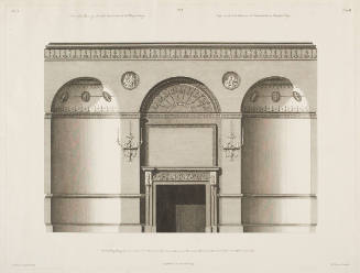 Wall Elevation of the Chimney-side of the Antichamber for the Earl of Derby's House, Grosvenor Sq., London