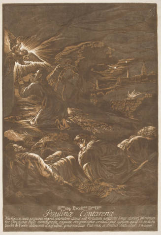 The angel appearing to the shepherds