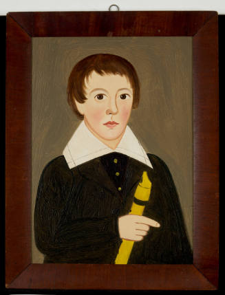Boy in Blue with Recorder