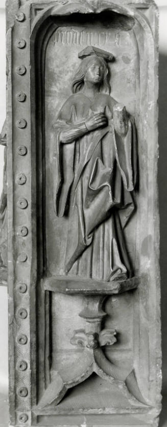 Relief Figure of Saint Catherine from the Tomb of Don Garcia Osorio in the Chapel of Sangre de Cristo at Ocaña