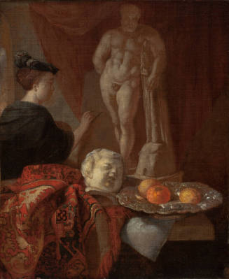 Still Life and a Woman at an Easel