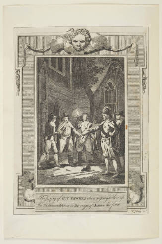 The Seizing of Guy Fawkes who was going to blow up the Parliament House in the reign of James the first