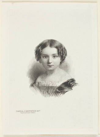 Banknote vignette: unknown portrait of a girl