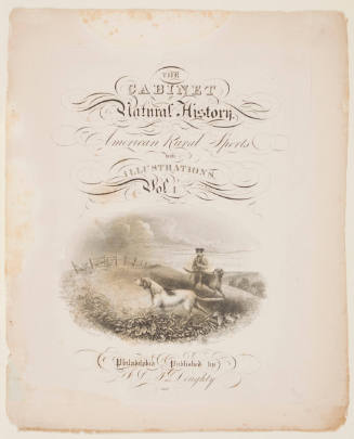 Title page from The Cabinet of Natural History, and American Rural Sports, vol. I (Philadelphia, 1830)