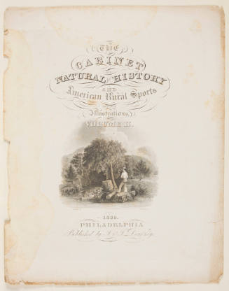 Title page from The Cabinet of Natural History, and American Rural Sports, vol. II (Philadelphia, 1832)