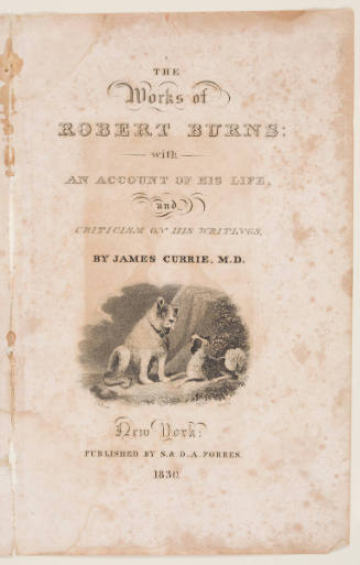 TItle page vignette for The Works of Robert Burns