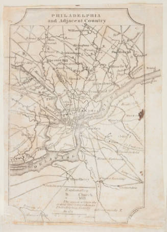 Map of Philadelphia and Adjacent Country