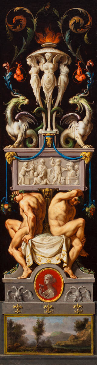 Study for a Composition with Ignudi and Grotesques and an Allegory of Sculpture
