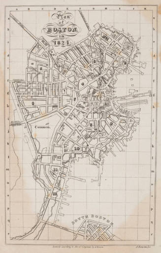 Plan of Boston in 1824
