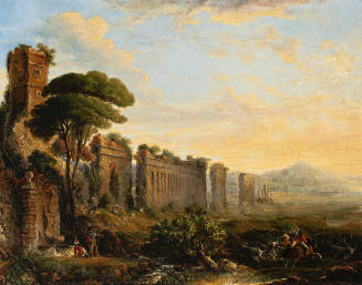 View of an Aqueduct in the Campagna near Rome