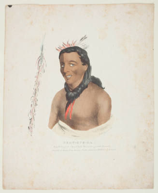 Tshu-Gue-Ga, a Celebrated Chief, half Winnebago half French