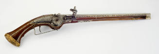 One of Pair of Wheel-Lock Holster Pistols