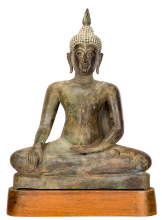 Seated Buddha in " Calling the Earth to Witness" (Maravijaya) Mudra