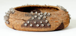 Miniature Basket with Glass Beads