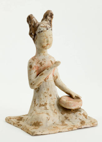 T'ang Dynasty Style Tomb Figurine of a Female Musician