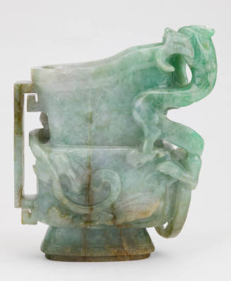 Large Libation Cup in the Shape of Bronze Ritual Vessel (guang)