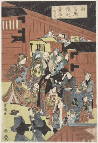 View of Cherry Blossoms at the New Yoshiwara