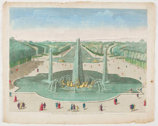 Vue du Grand Bassin d'Apollon au bas du Canal de Versailles