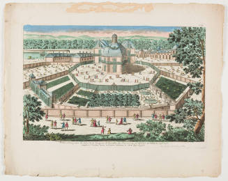 Veue et Perspective de Salon de la Menagerie de Versailles