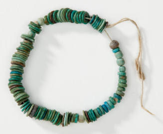 Faience Disk Bead Necklace