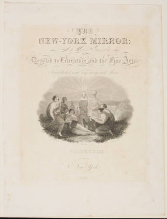 Title-page vignette for The New-York Mirror