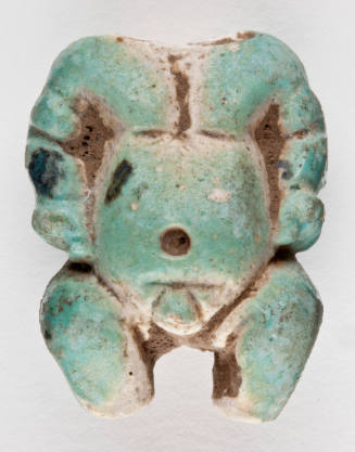 Figure fragment lacking head and legs below knee
