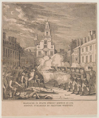 Massacre in State Street Boston in 1770
