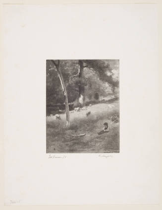 Landscape with Boy and Sheep