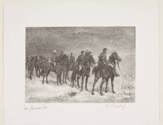 WInter Landscape with Cavalry