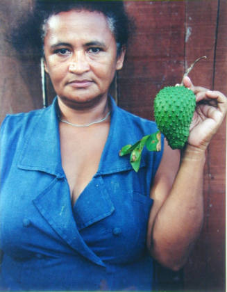 Maria da Conceição Pereira de Souza with the Fruits of the Island of Apeú-Salvador, Pará, Brazil: (graviola) [10 of 10]