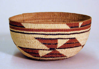 Polychrome Decorated Twined Basketry Hat