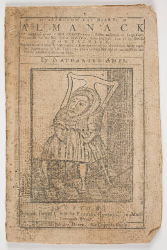 "Ames Almanack," An Astronomical Diary; Or Almanack, By Nathaniel Ames, Boston, 1772