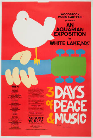 Woodstock Music & Art Fair (Official Poster)