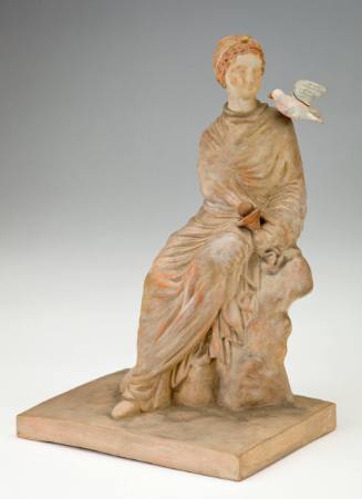Seated Woman with a Bird on her Shoulder