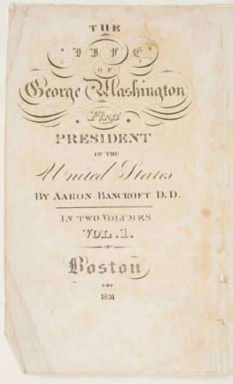 Title page for, “The Life of George Washington"