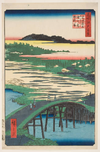 Sugatami Bridge, Omokage Bridge, and Jariba at Takata (Takata Sugatami-no-hashi Omokage-no-hashi jariba)