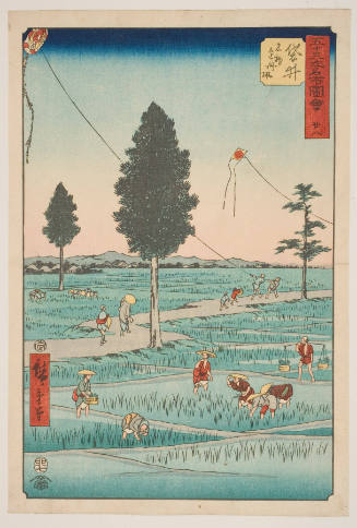 No. 28, Fukuroi: Famous Tōtōmi Kites (Fukuroi, meibutsu Enshū tako)