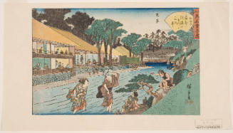 Edo Komyo Kaitei Zukushi: The Ogiya Teahouse at Oji, a Suburb of Edo