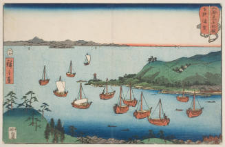Sagami: View of the Harbor of Uraga
