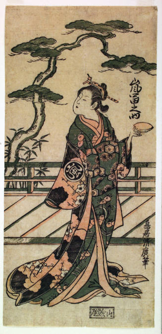 The Actor Arashi Tominosuke I in an Unidentified Role as a Courtesan